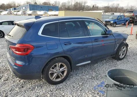 2021 BMW X3 xDrive30I из США, поврежденный, VIN 5UXTY5C09M9F98798